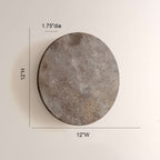 Lira Travertine Disc Outdoor Sconce
