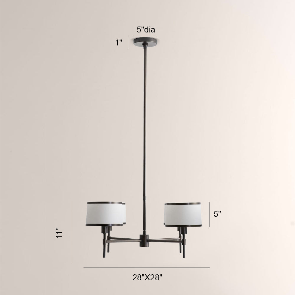 Lizs 4-Light Round Chandelier