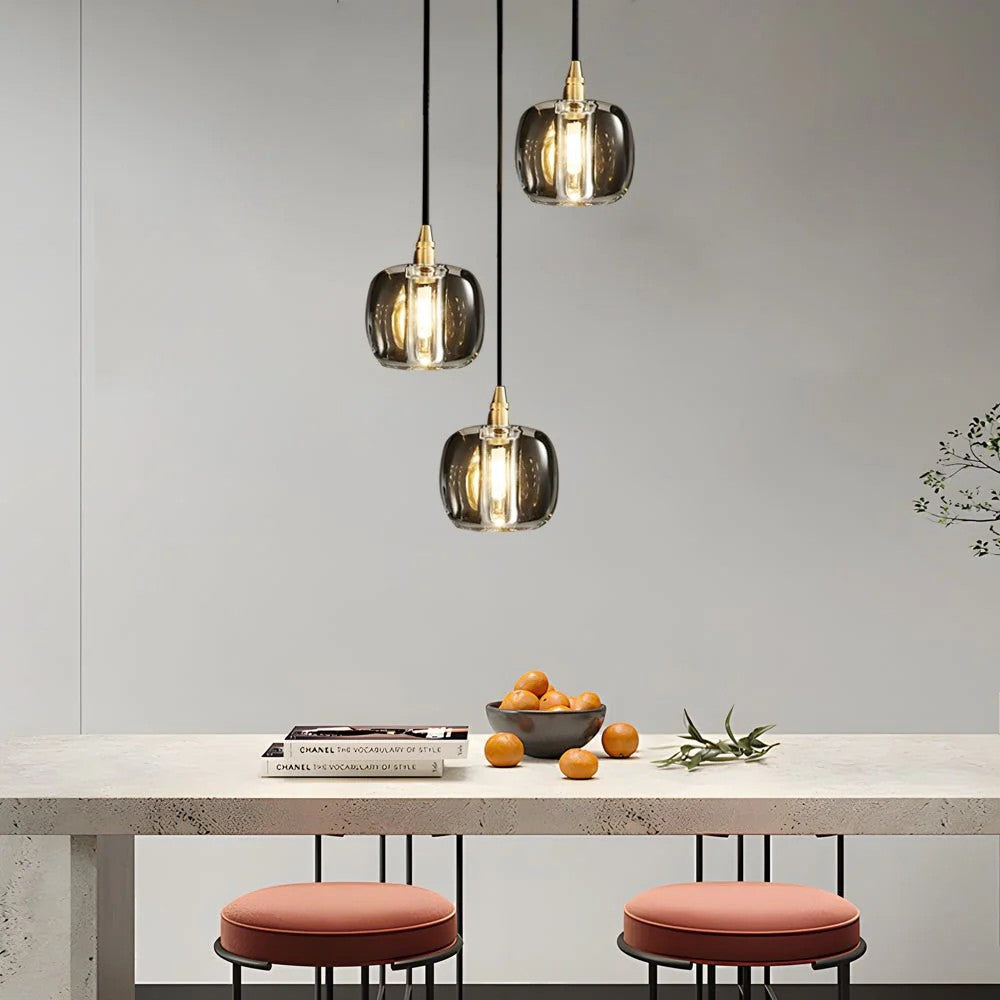 Long Spiral Cubes Crystal Chandelier for Staircase