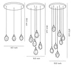 Luxury Staircase Chandelier Modern Spiral Crystal High Ceiling Light