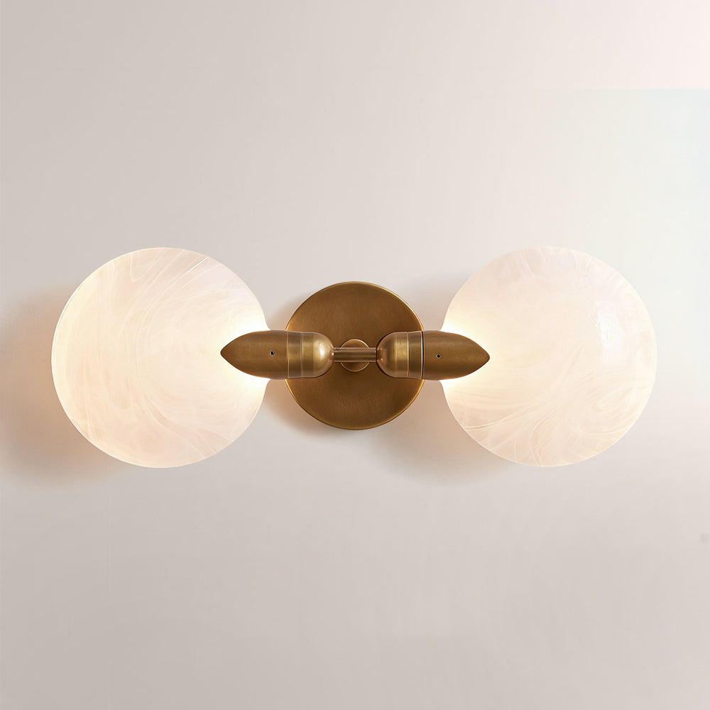 Lylo Textured Glass Double Wall Sconce