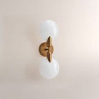 Lylo Textured Glass Double Wall Sconce