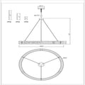 Vouvray Round Chandelier 60"