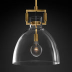 Machinist Glass Cloche Pendant