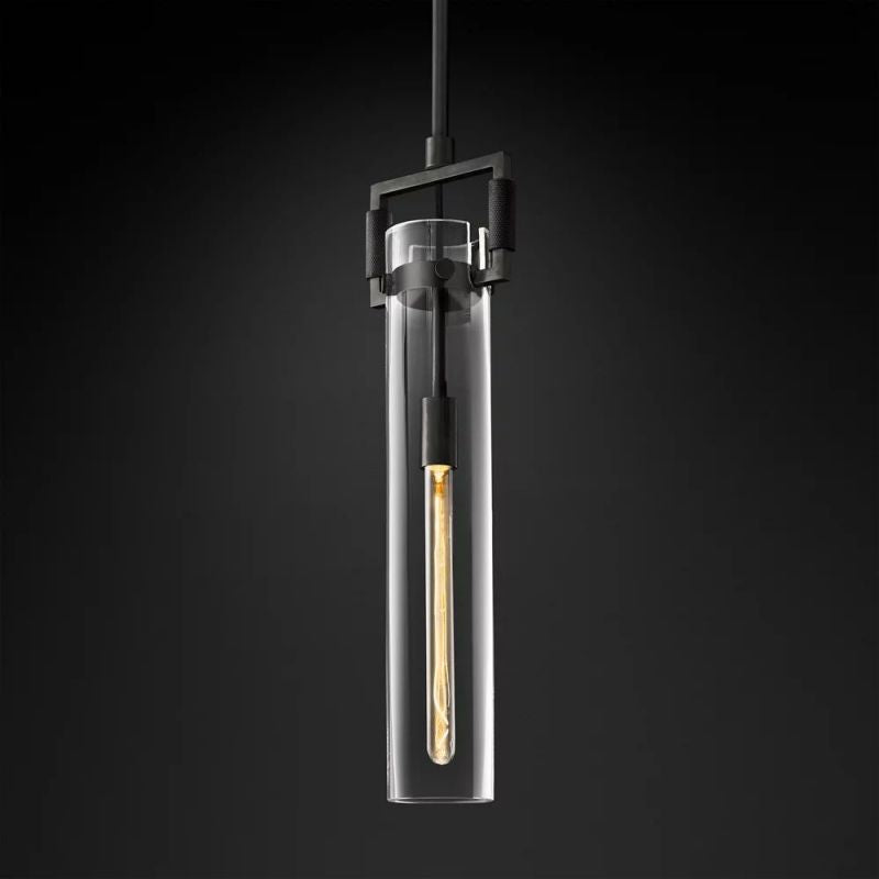 Machinist Glass Cylinder Pendant