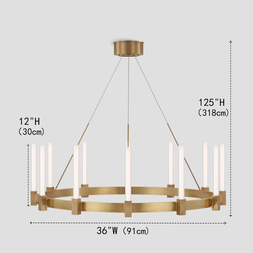 Cannele Candlestick Round Chandelier