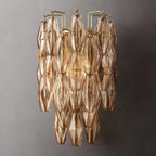 Merry Smoke Glass Short Wall Sconce