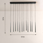 Harry Modern Linear Chandelier 60"