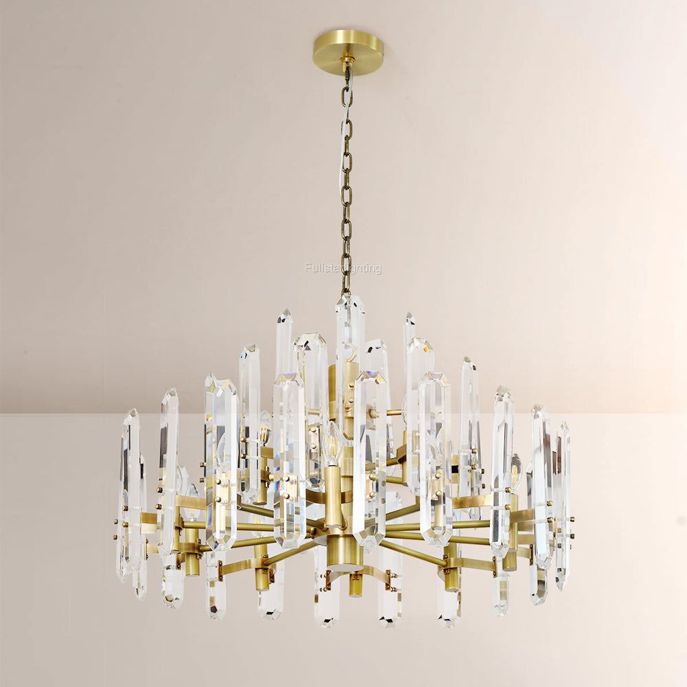 Brous Prism Round Chandelier 36"