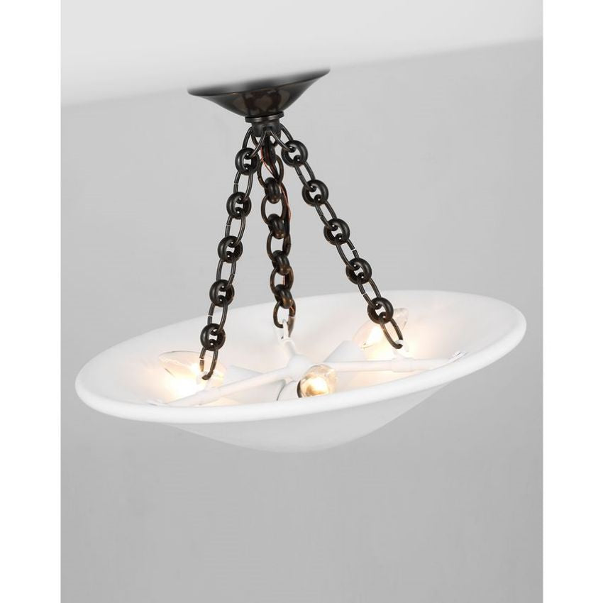 Mollino 16" Semi Flush Mount