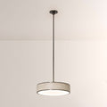 Monterra Wood-Grain Drum Pendant