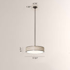 Monterra Wood-Grain Drum Pendant