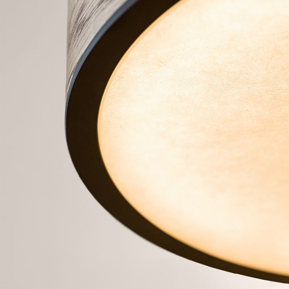 Monterra Wood-Grain Drum Pendant