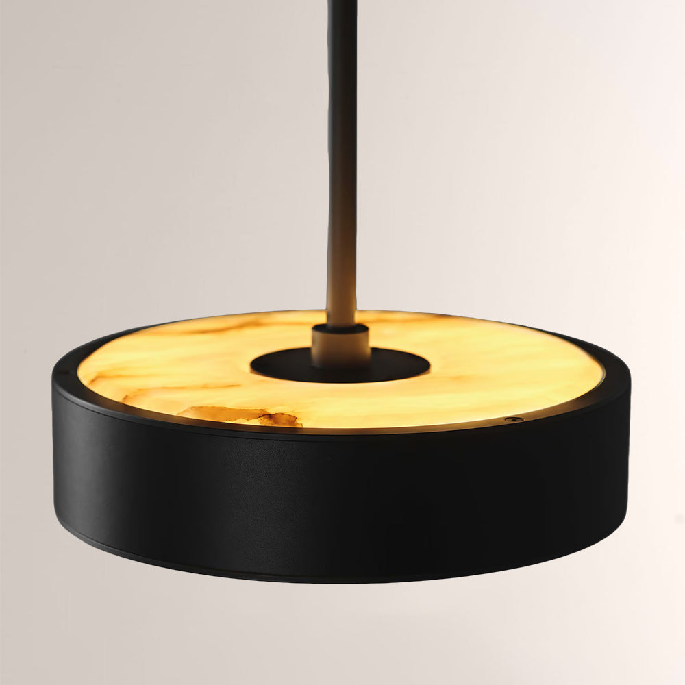 Monterra Wood-Grain Drum Pendant