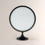 Monterra Wood Grain Brass Drum Wall Sconce