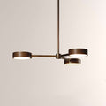 Monterra Wood Grain Metal Disc Pendant