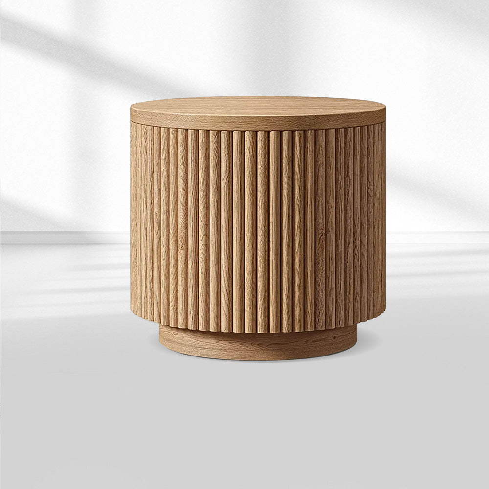 MulRegal Wood Round Side Table