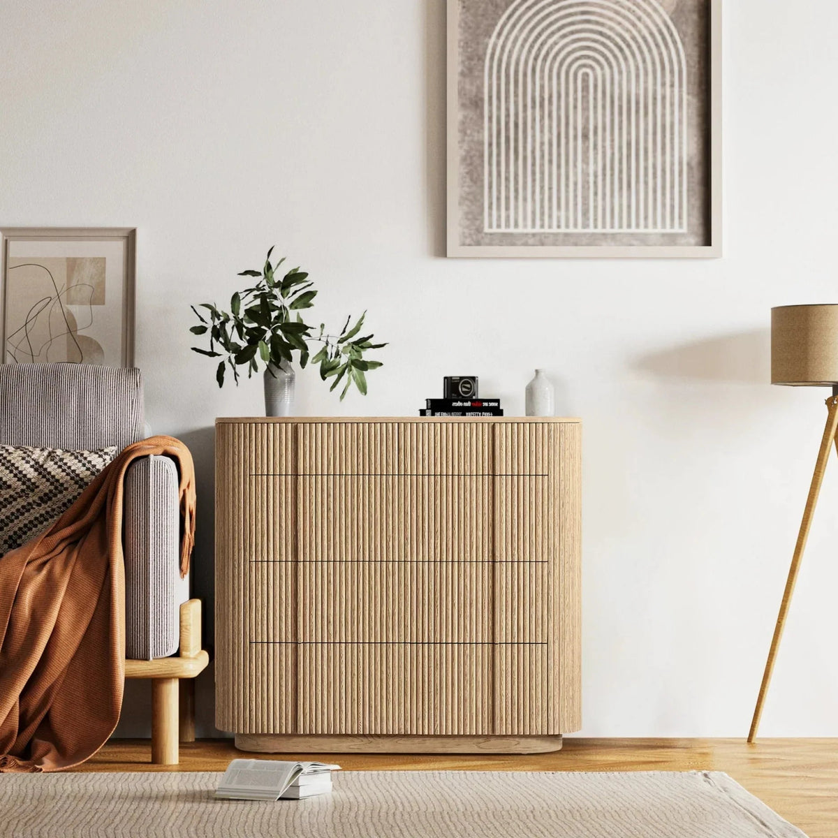 Mulholland Modern Cabinet 5-Drawer Dresser