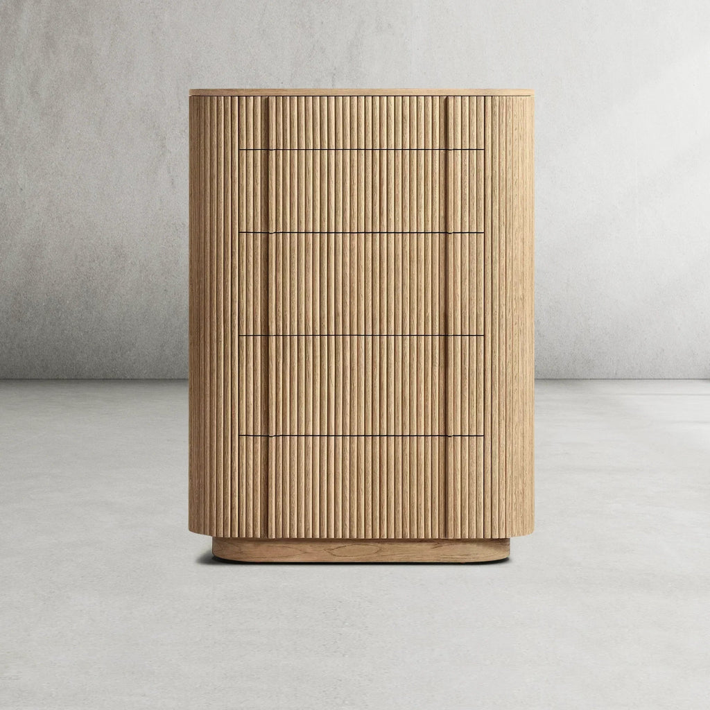 Mulholland Modern Cabinet 5-Drawer Narrow Dresser