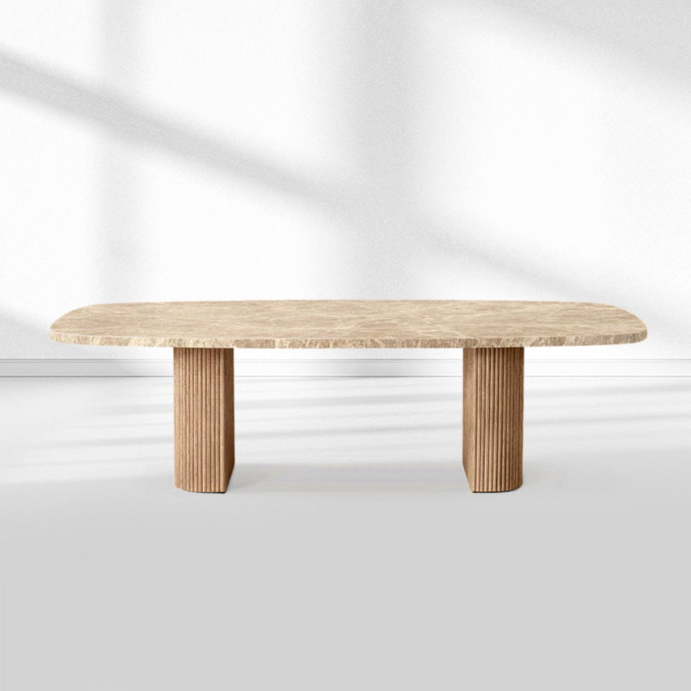 Mulholland Stone Rectangular Dining Table