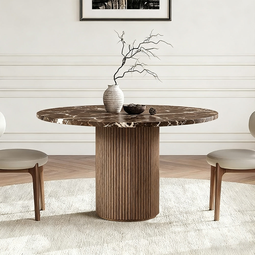 Mulholland Stone Round Dining Table