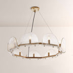 Myron Glass Round Chandelier