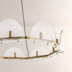 Myron Glass Round Chandelier