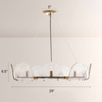 Myron Glass Round Chandelier