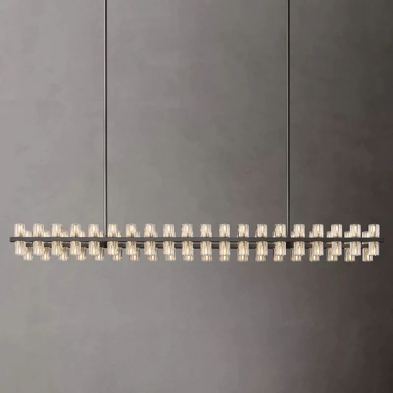 Niko Wine-Glass Rectangular Chandelier 72''