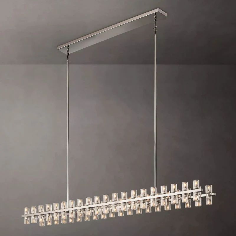 Niko Wine-Glass Rectangular Chandelier 72''