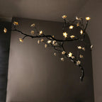 Noir Magnolia Branch & Porcelain Bloom Chandelier