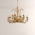 Nora Gilded Floral Crystal Round Chandelier