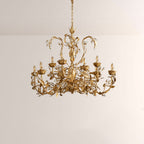 Nora Gilded Floral Crystal Round Chandelier