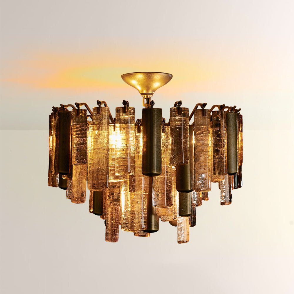 Nova Crystal Prism Flush Mount