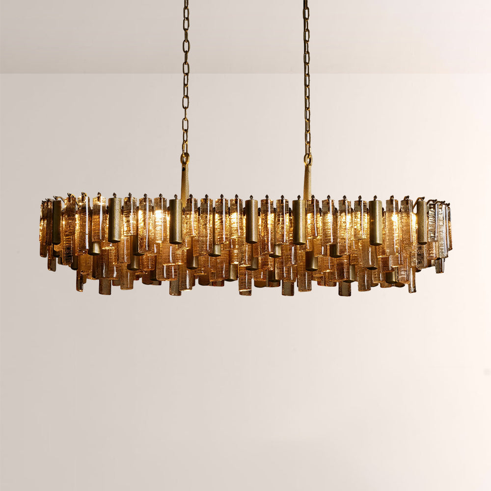 Nova Crystal Prism Linear Chandelier