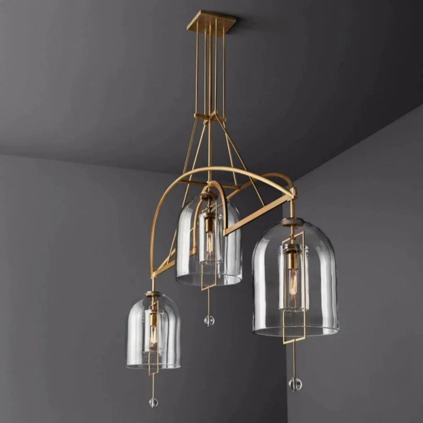 Fulcrum Round Chandelier 61"