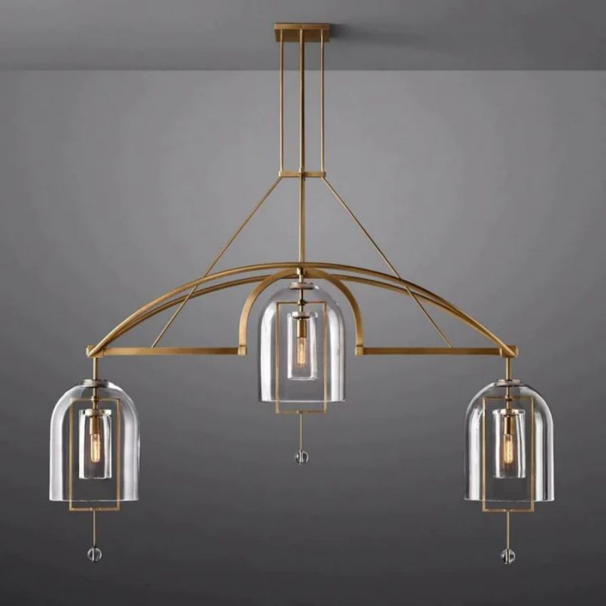 Fulcrum Round Chandelier 61"
