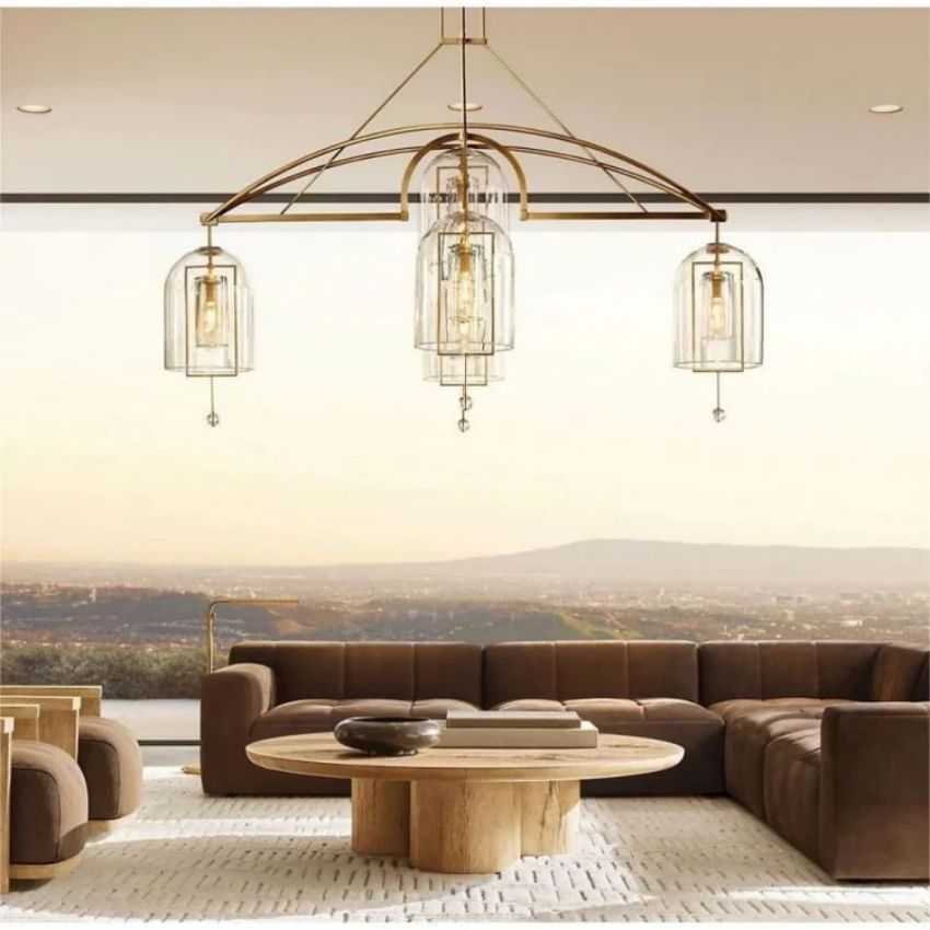 Fulcrum Round Chandelier 85"