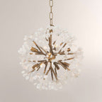 Quartz Crystal Spherical Eight-Light Chandelier