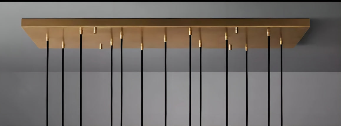Raindrop Linear Chandelier 54"（canopy）
