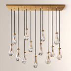 Raindrops Rectangular Chandelier 54"