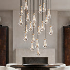 Raindrops Rectangular Chandelier 54"