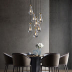Raindrop Round Chandelier D20" (Custom 9 Lights) - Yami Lightings