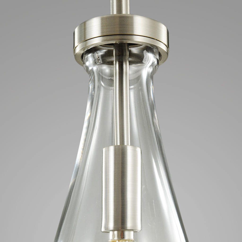 Raindrops 3-Light Rod Round Chandelier