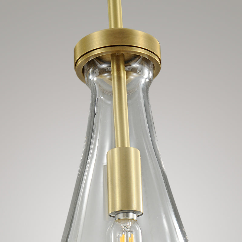 Raindrops 3-Light Rod Round Chandelier