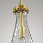 Raindrops 3-Light Rod Round Chandelier