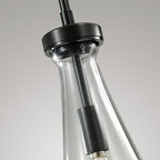 Raindrops 3-Light Rod Round Chandelier