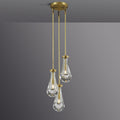 Raindrops 3-Light Rod Round Chandelier
