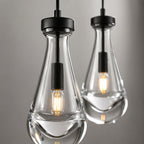 Raindrops 2-Light Cord Round Chandelier