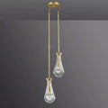 Raindrops 2-Light Rod Round Chandelier